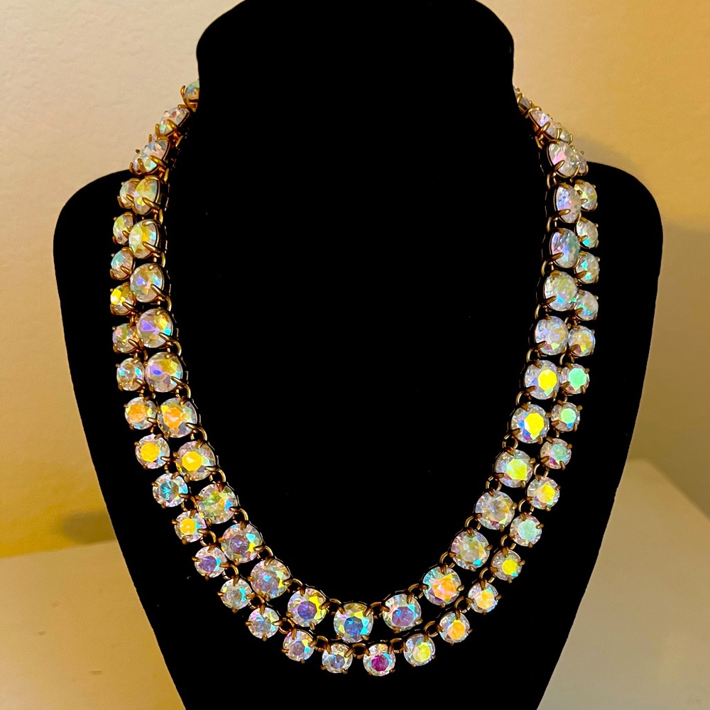 J Crew iridescent statement necklace